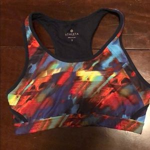 Athleta double keyhole sports bra